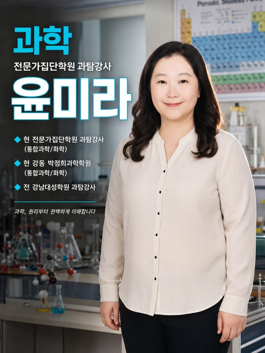 고등부 과학 윤미라 강사 - 과탐강사 (통합과학·화학)